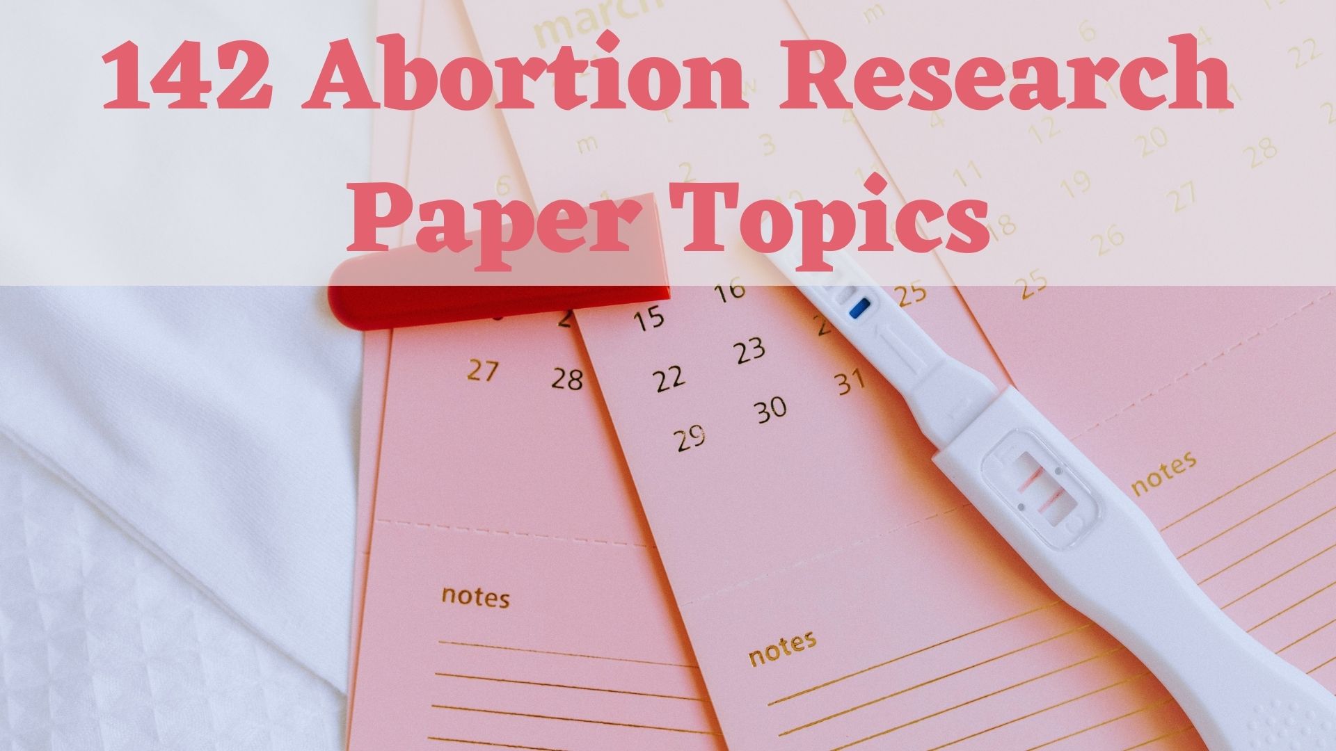 142 Abortion Research Paper Topics To Write Your Thesis About