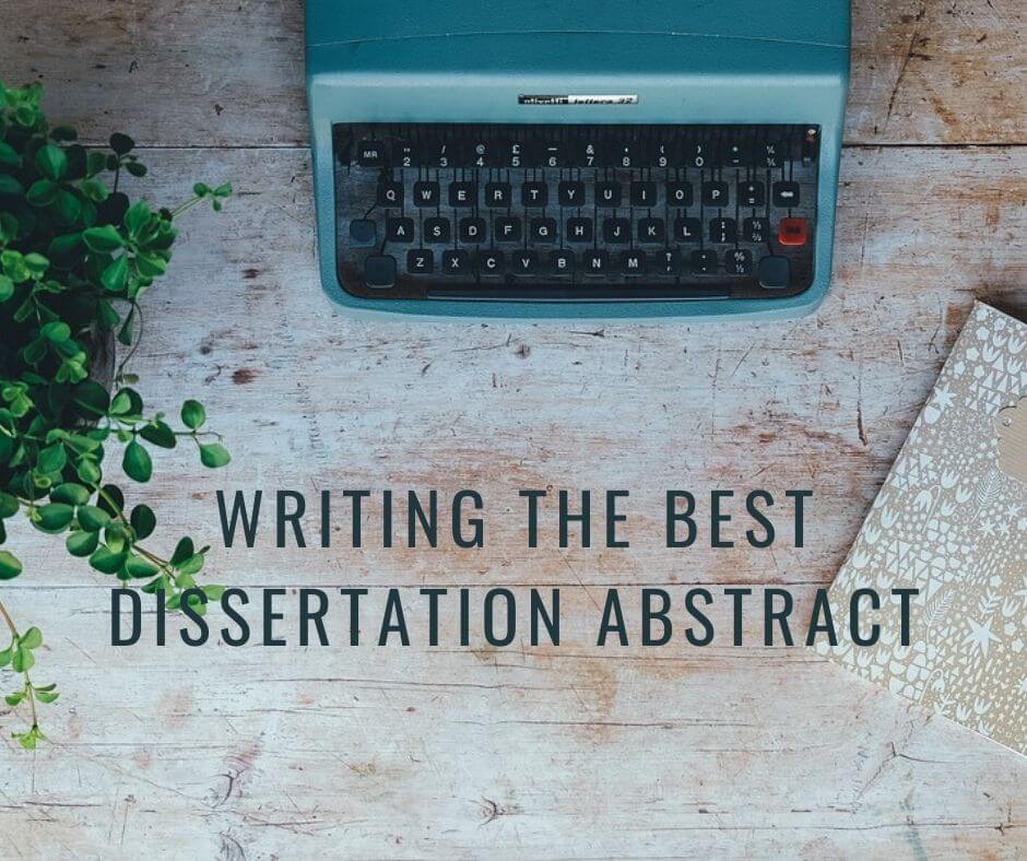 dissertation abstract schreiben