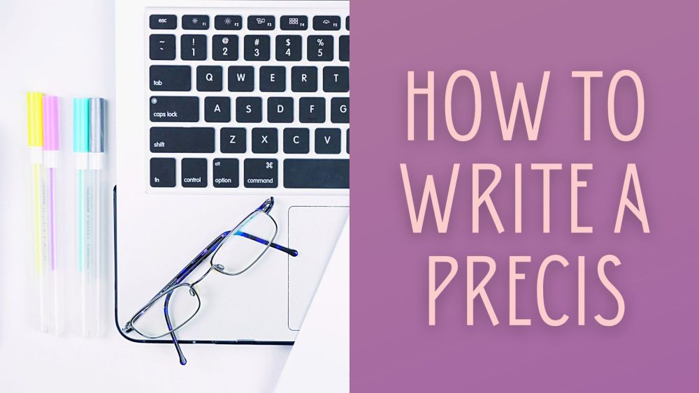 how to write a precis