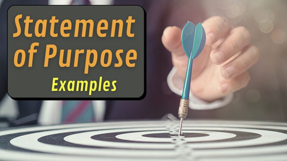 Incredible Statement Of Purpose Examples For Your Satisfaction